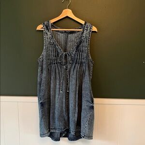 Denim Sleeveless Romper